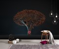 Фотообои Дерево на черном фоне с сердцем AM043 - фото 4685