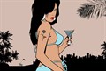 Фотообои Девушка на бежевом фоне AM059 - фото 4755