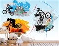 Фотообои Граффити с велосипедистами AM101 - фото 4982