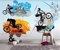 Фотообои Граффити с велосипедистами AM101 - фото 4983