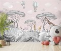 Фотообои Джунгли с животными на воздушном шаре AM129 - фото 5177