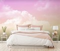 Фотообои Розовое небо с белыми облаками AM0130 - фото 5185