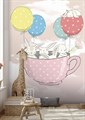 Фотообои Зайчики с воздушными шарами AM132 - фото 5211