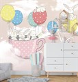 Фотообои Зайчики с воздушными шарами AM132 - фото 5214