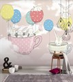 Фотообои Зайчики с воздушными шарами AM132 - фото 5215