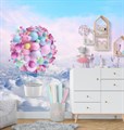 Фотообои Разноцветные воздушные шары на небе AM135 - фото 5223