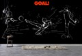 Фотообои Граффити футбол на черном фоне AM141 - фото 5293