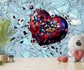 Фотообои 3Д абстракция сердце AM127 - фото 5424