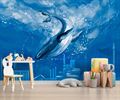 Фотообои Кит и рыбы в море AM155 - фото 5616