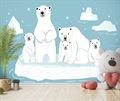 Фотообои Белые медведи и голубое небо AM170 - фото 5811