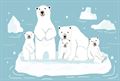 Фотообои Белые медведи и голубое небо AM170 - фото 5815