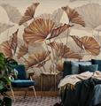 Фотообои Бежевые листья AM225 - фото 6373