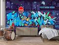 Фотообои синие Граффити AM257 - фото 6650